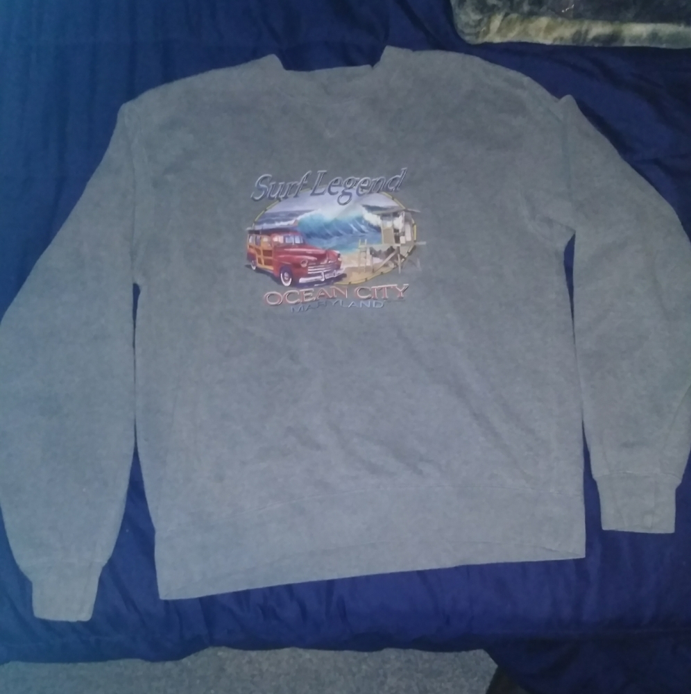 Long-Sleeve Cotton Fleece Sweater